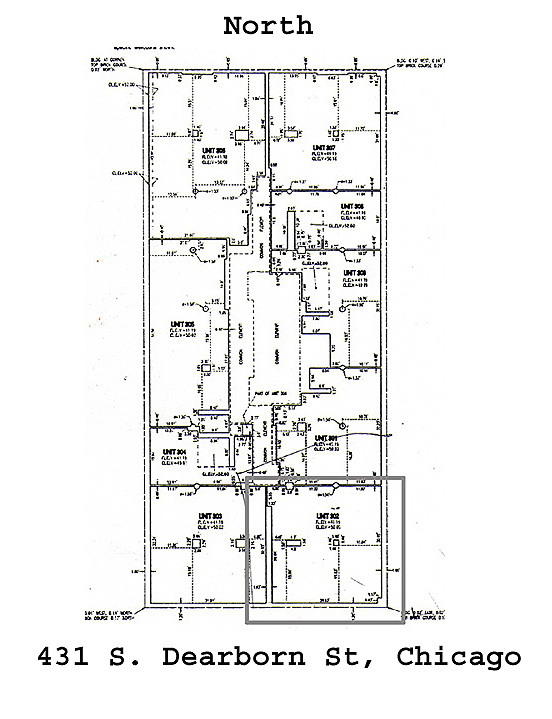 3rd Floor Floor Plan, Manhattan Building, 431 S. Dearborn